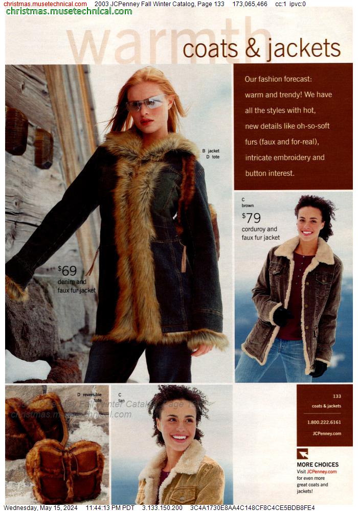 2003 JCPenney Fall Winter Catalog, Page 133