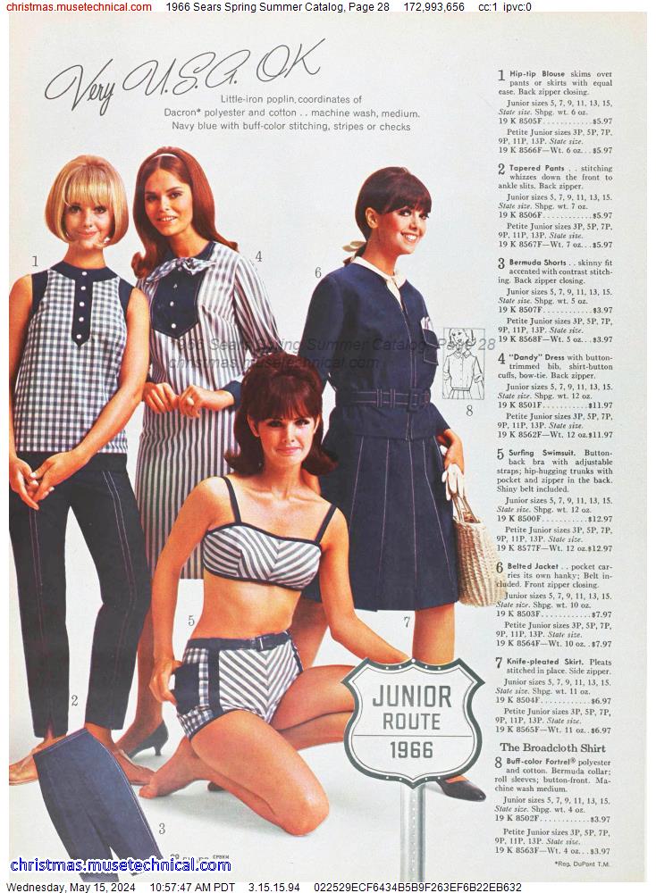 1966 Sears Spring Summer Catalog, Page 28