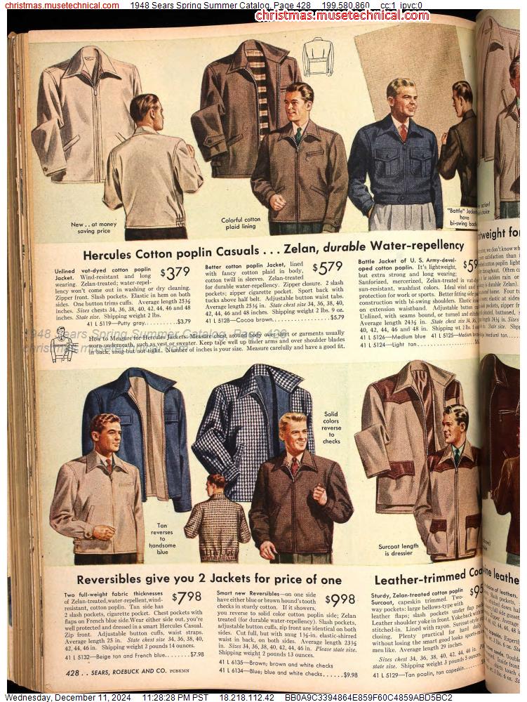 1948 Sears Spring Summer Catalog, Page 428