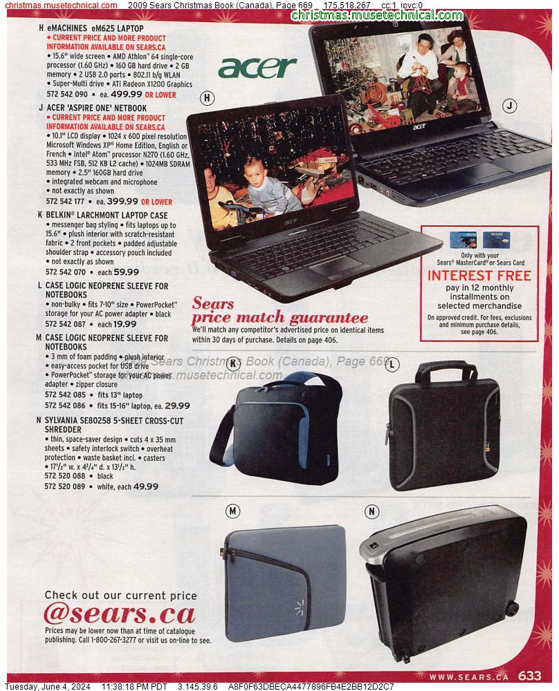 2009 Sears Christmas Book (Canada), Page 669