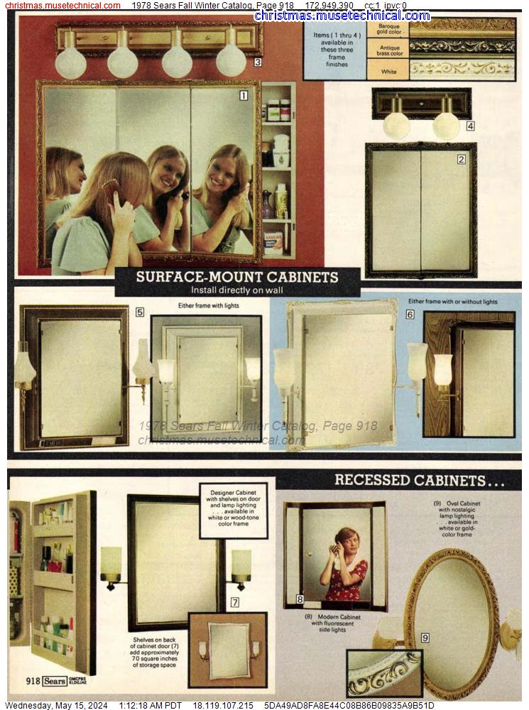 1978 Sears Fall Winter Catalog, Page 918