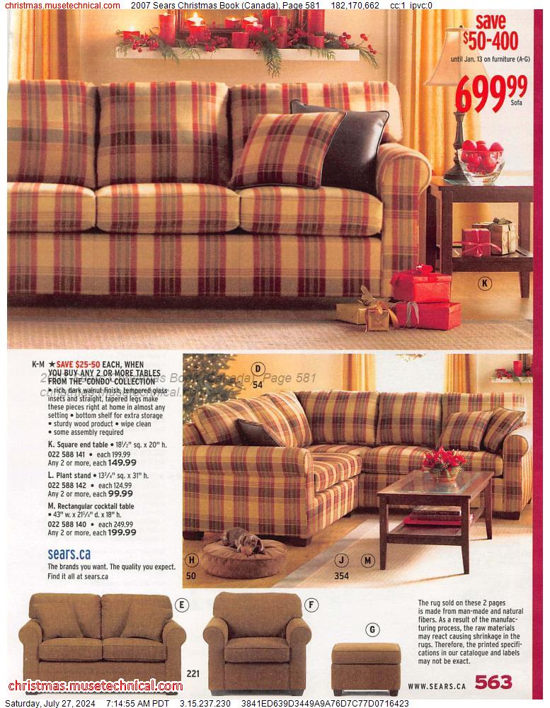 2007 Sears Christmas Book (Canada), Page 581