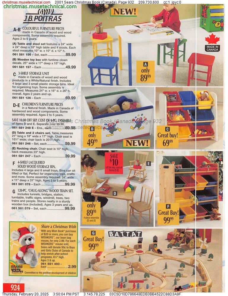 2001 Sears Christmas Book (Canada), Page 932