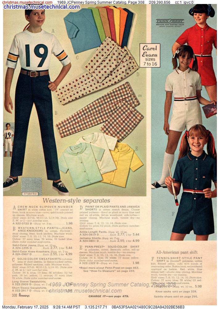 1969 JCPenney Spring Summer Catalog, Page 308