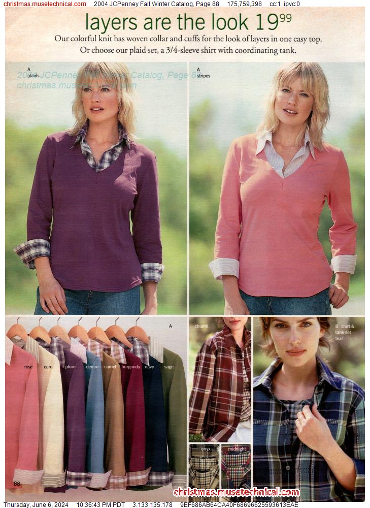 2004 JCPenney Fall Winter Catalog, Page 88