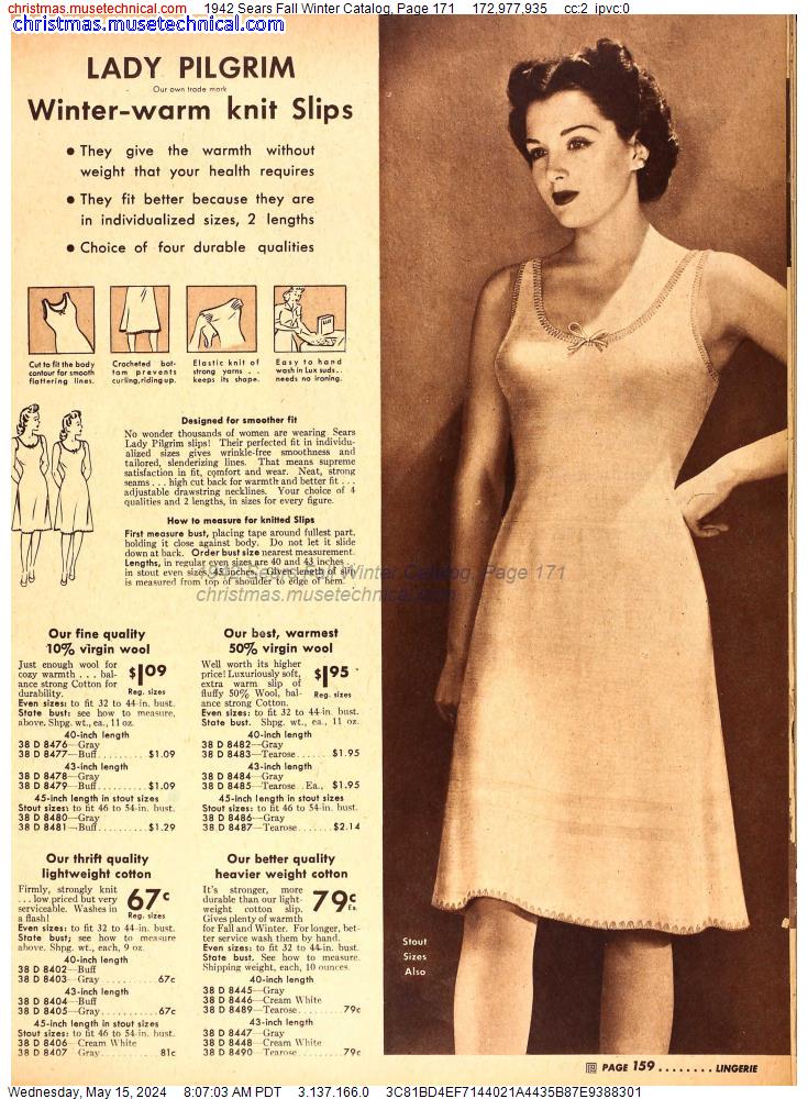 1942 Sears Fall Winter Catalog, Page 171