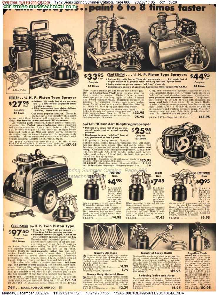 1942 Sears Spring Summer Catalog, Page 886