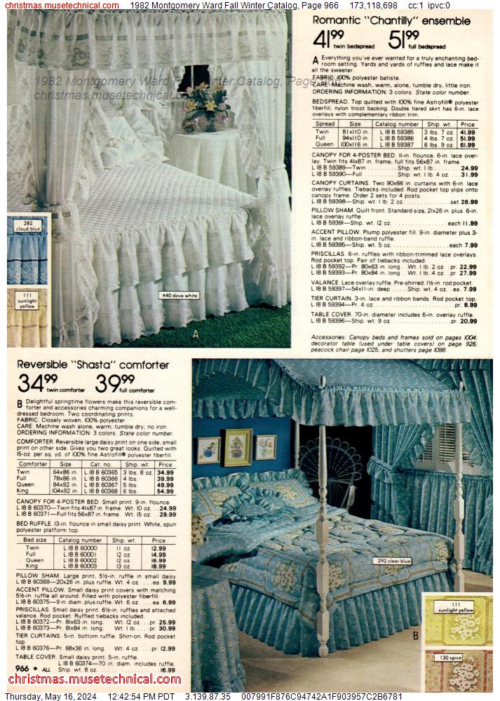 1982 Montgomery Ward Fall Winter Catalog, Page 966
