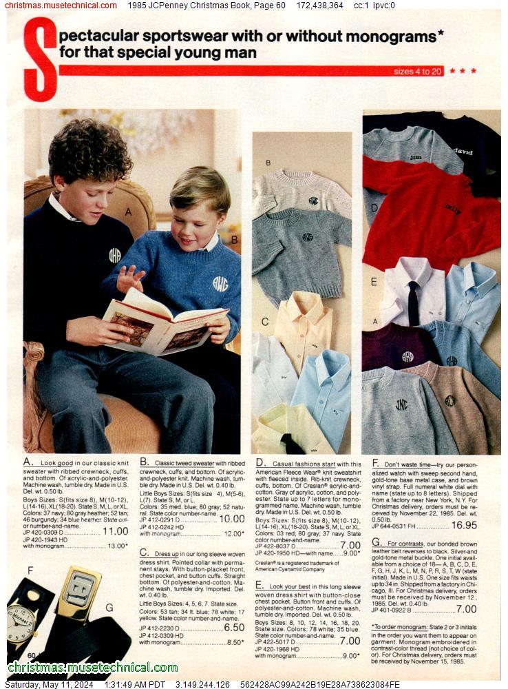 1985 JCPenney Christmas Book, Page 60