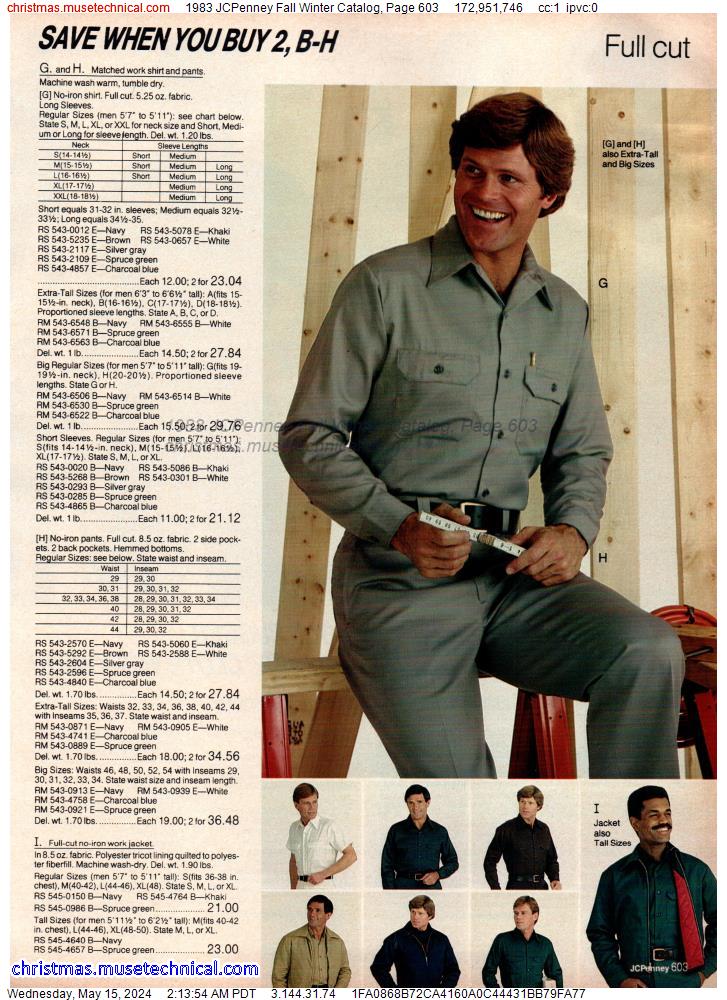 1983 JCPenney Fall Winter Catalog, Page 603