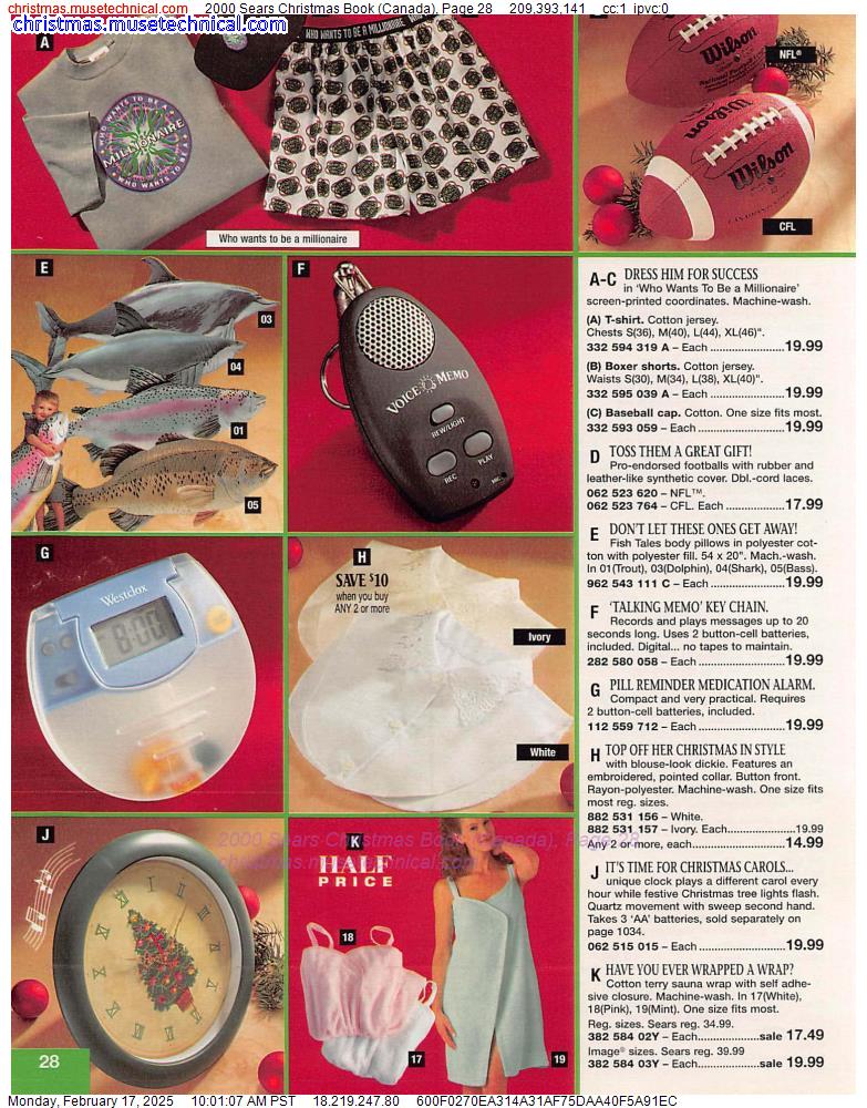 2000 Sears Christmas Book (Canada), Page 28