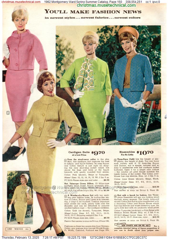 1962 Montgomery Ward Spring Summer Catalog, Page 150