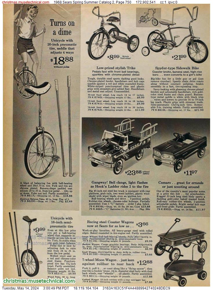 1968 Sears Spring Summer Catalog 2, Page 750