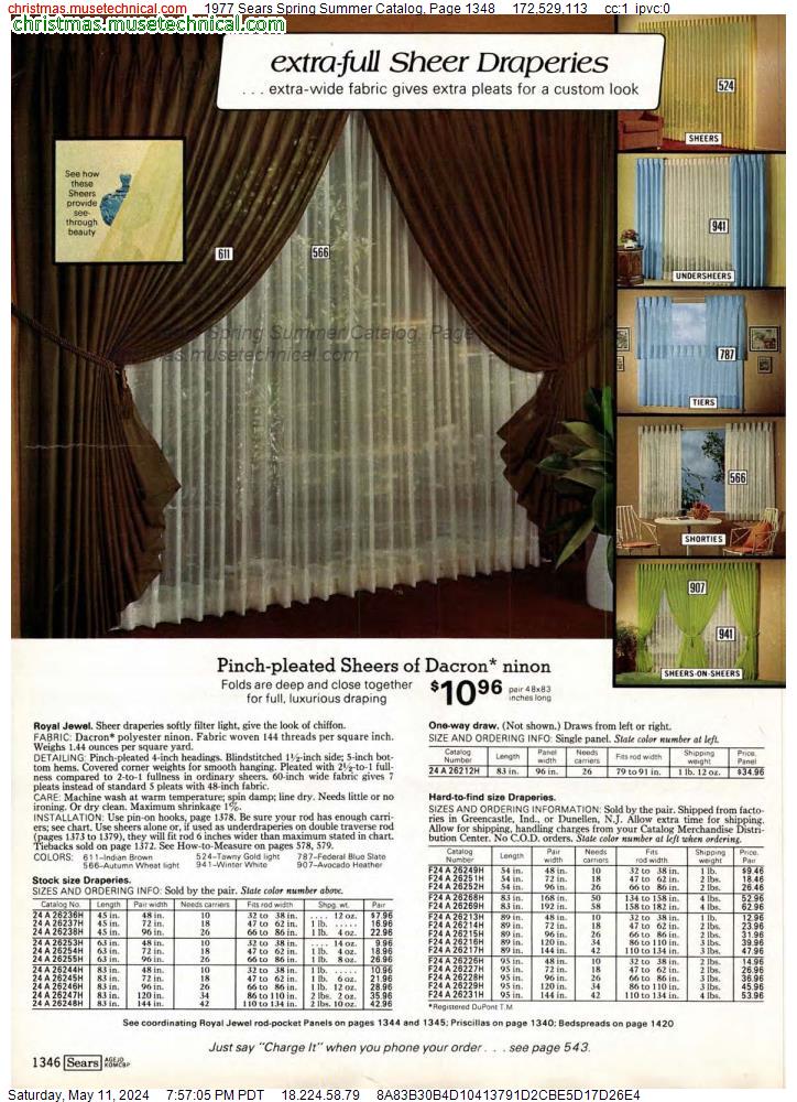 1977 Sears Spring Summer Catalog, Page 1348