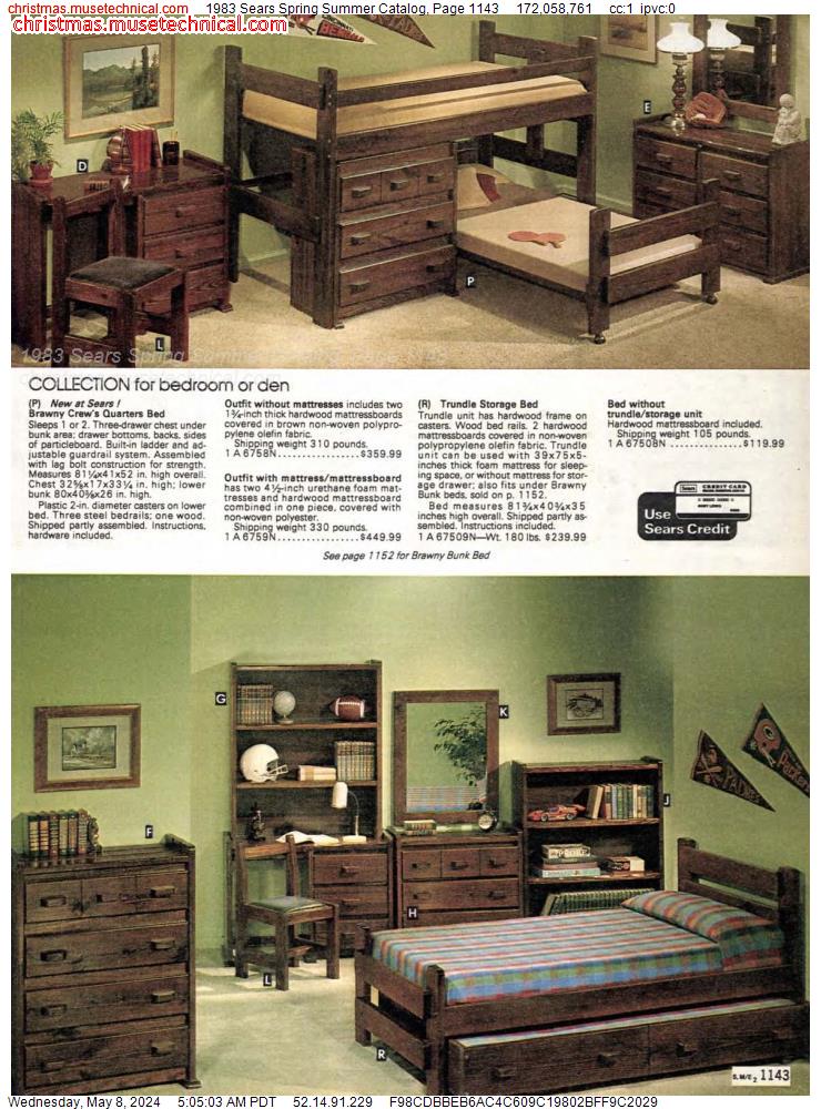 1983 Sears Spring Summer Catalog, Page 1143