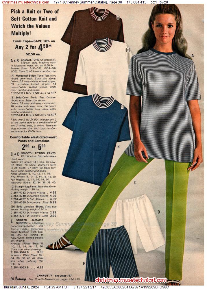 1971 JCPenney Summer Catalog, Page 30