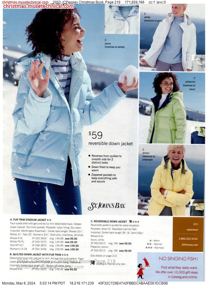 2003 JCPenney Christmas Book, Page 219