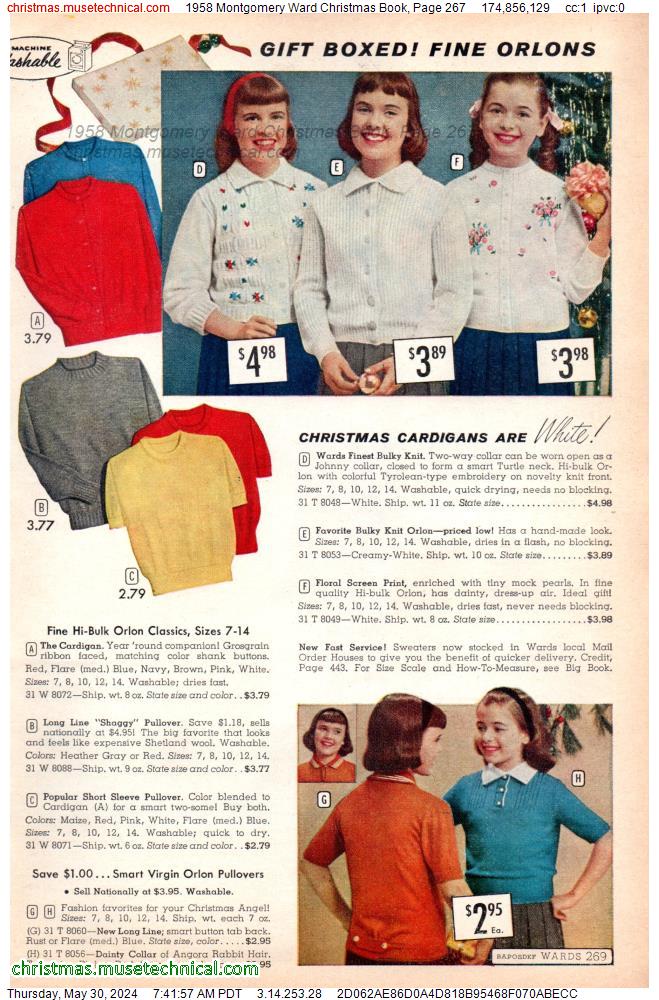 1958 Montgomery Ward Christmas Book, Page 267
