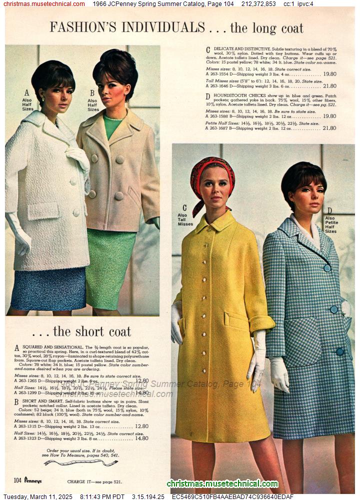 1966 JCPenney Spring Summer Catalog, Page 104