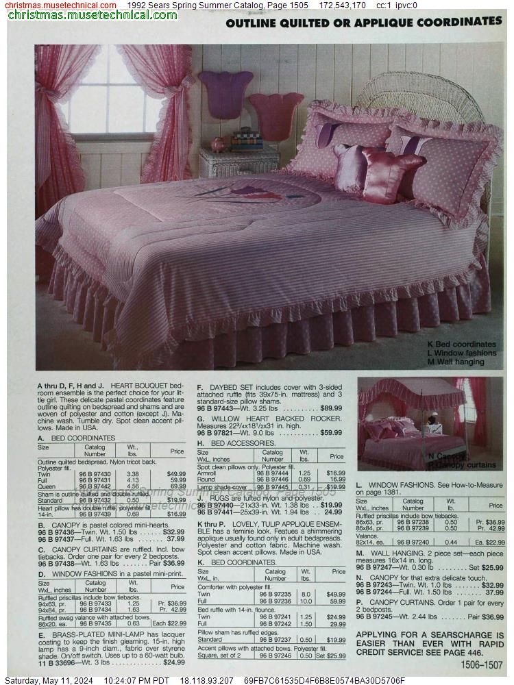 1992 Sears Spring Summer Catalog, Page 1505