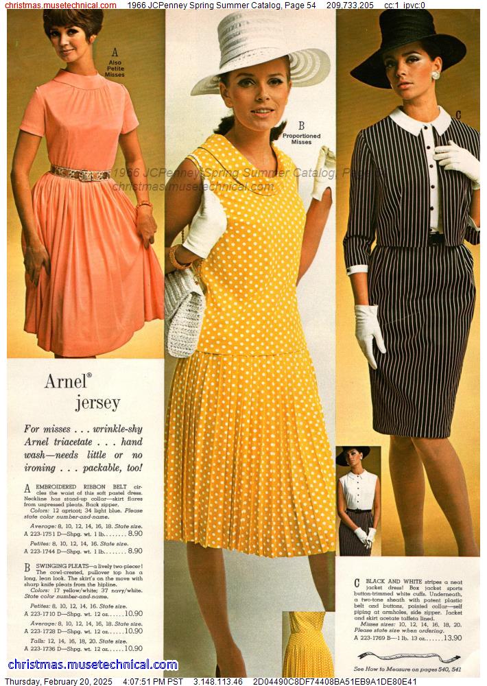 1966 JCPenney Spring Summer Catalog, Page 54