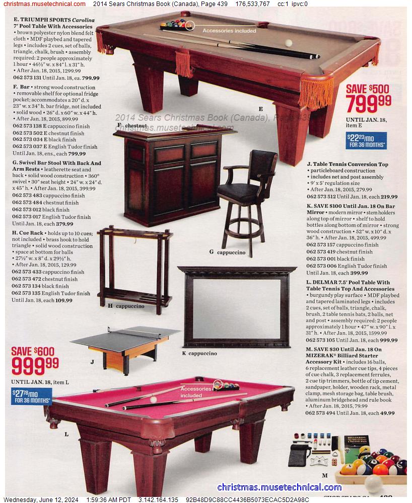 2014 Sears Christmas Book (Canada), Page 439