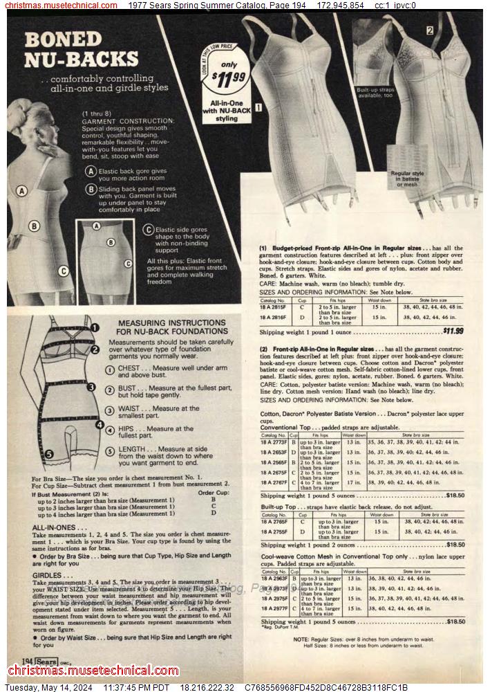 1977 Sears Spring Summer Catalog, Page 194