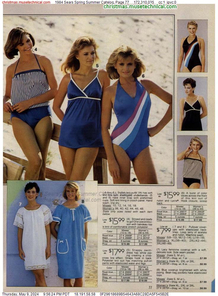 1984 Sears Spring Summer Catalog, Page 77