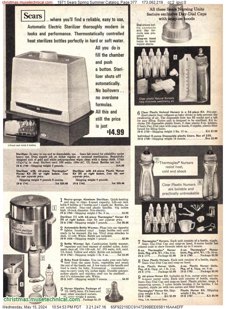 1971 Sears Spring Summer Catalog, Page 377