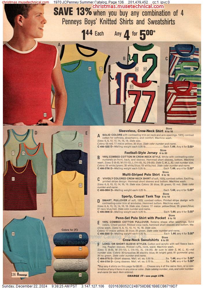 1970 JCPenney Summer Catalog, Page 136