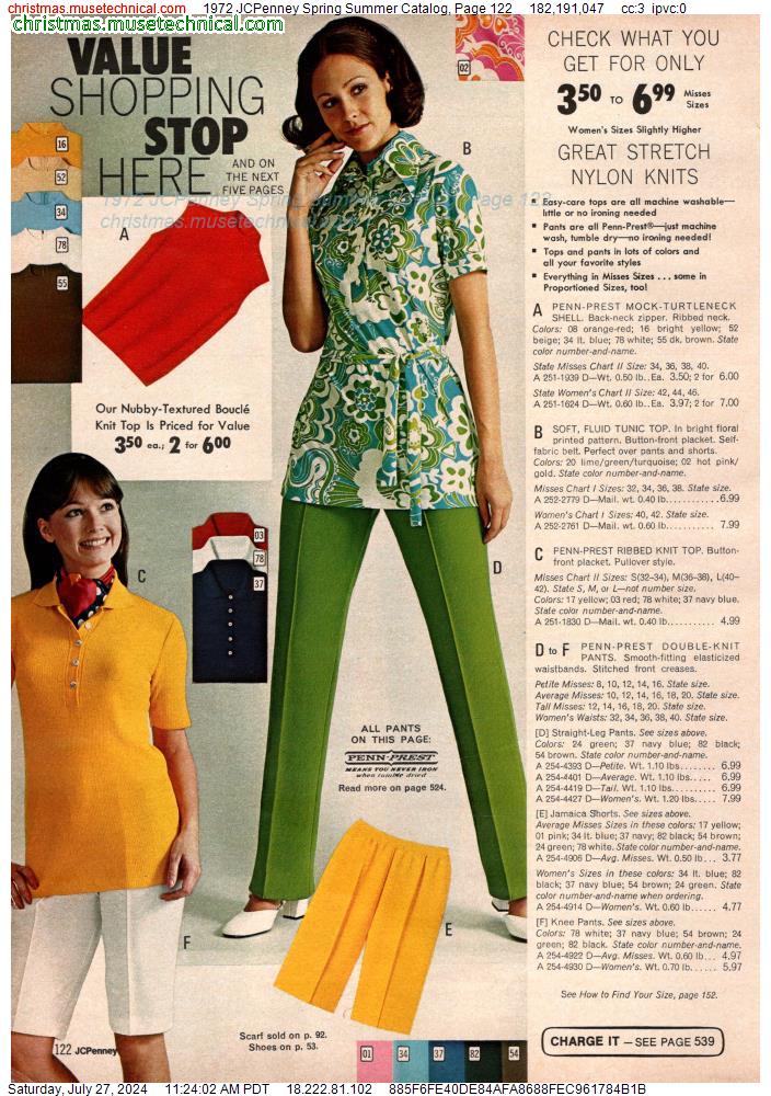 1972 JCPenney Spring Summer Catalog, Page 122