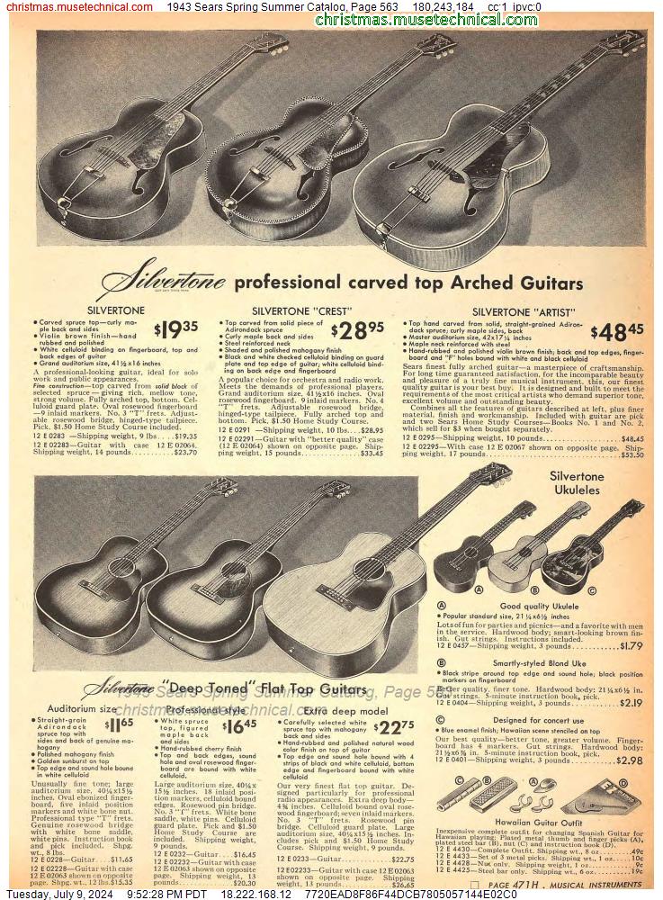 1943 Sears Spring Summer Catalog, Page 563