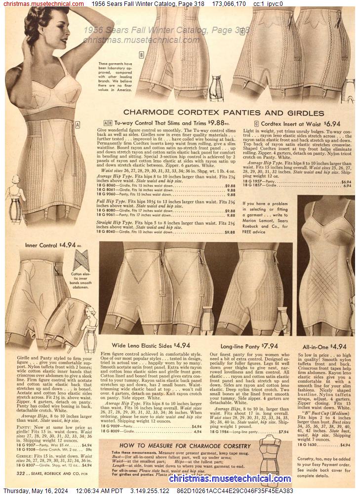 1956 Sears Fall Winter Catalog, Page 318