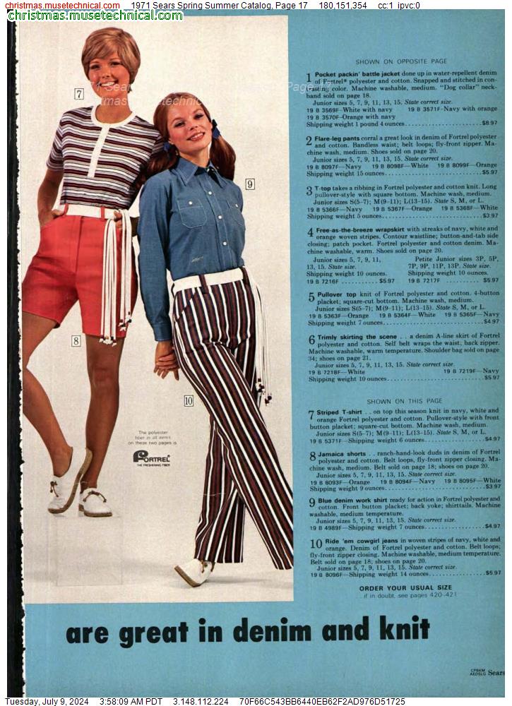 1971 Sears Spring Summer Catalog, Page 17