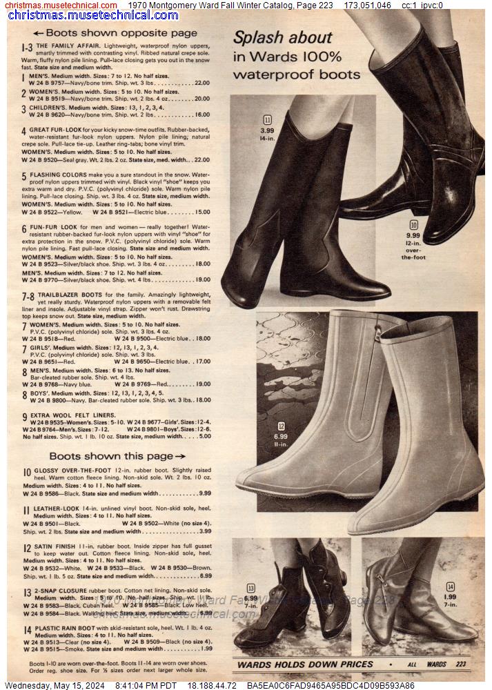 1970 Montgomery Ward Fall Winter Catalog, Page 223