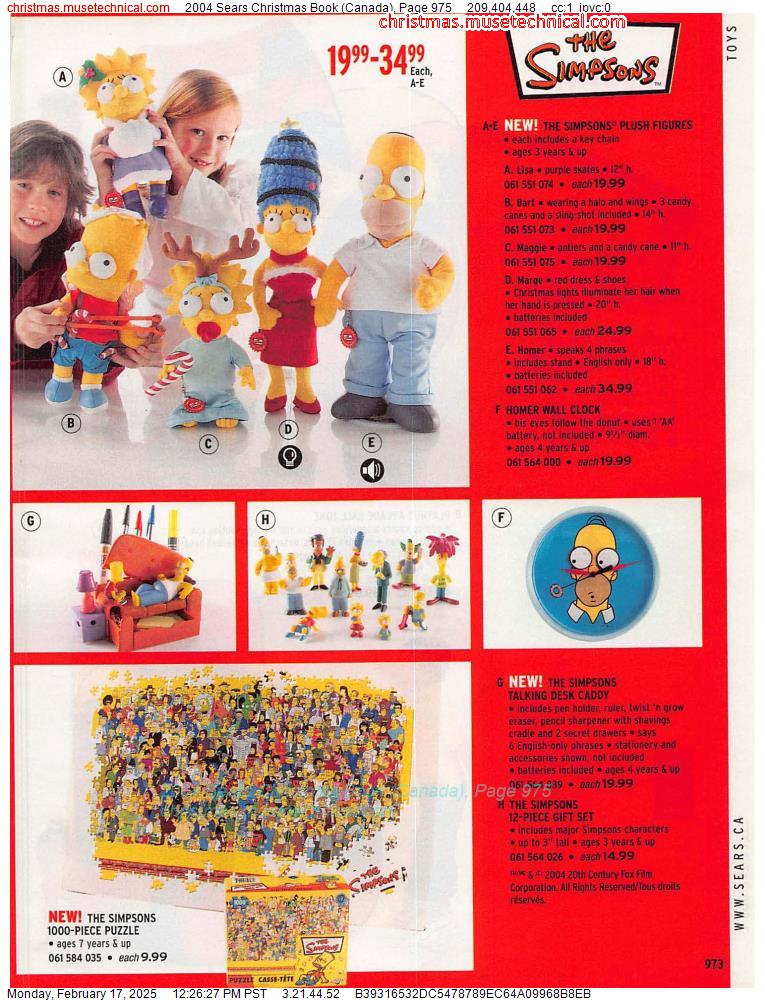 2004 Sears Christmas Book (Canada), Page 975