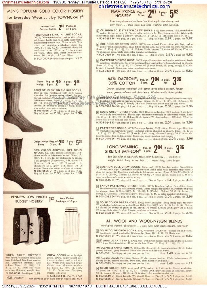 1963 JCPenney Fall Winter Catalog, Page 626