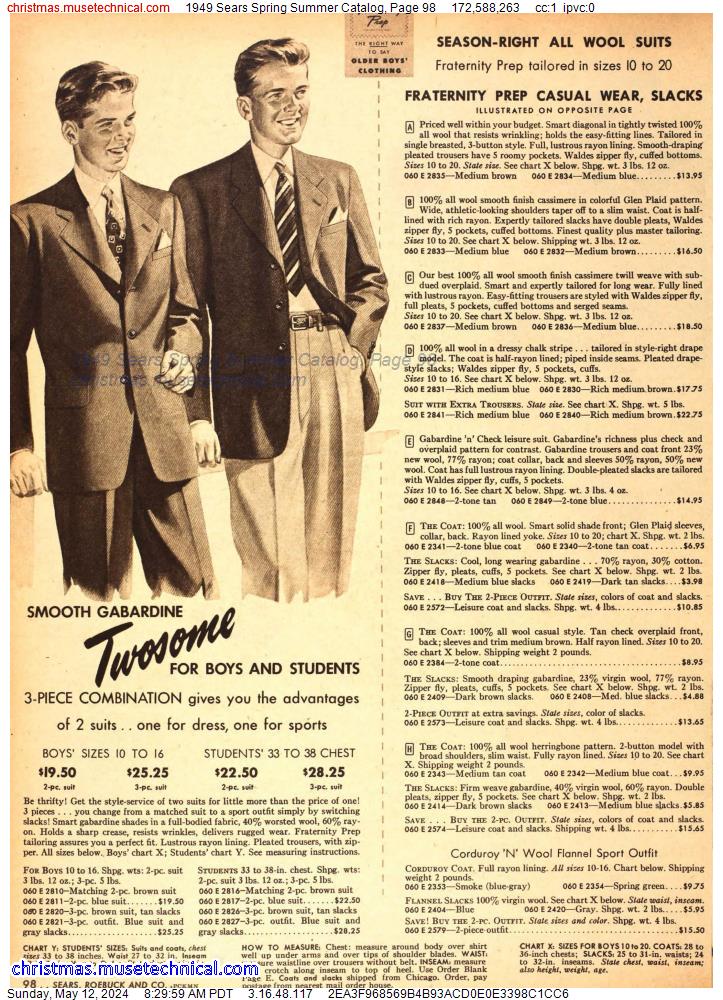 1949 Sears Spring Summer Catalog, Page 98