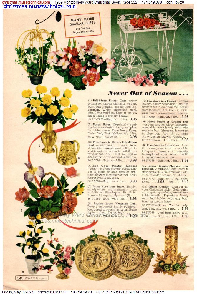 1959 Montgomery Ward Christmas Book, Page 552