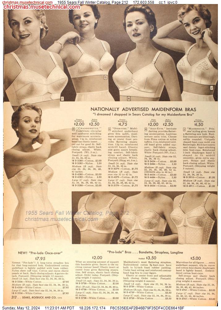 1955 Sears Fall Winter Catalog, Page 212