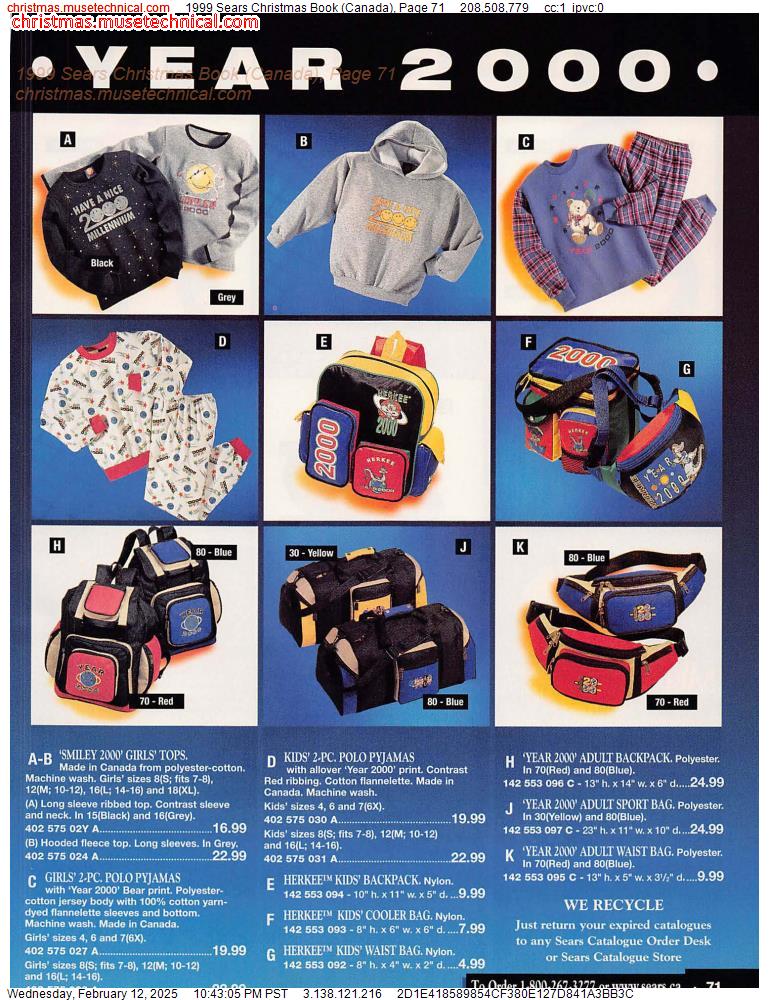 1999 Sears Christmas Book (Canada), Page 71