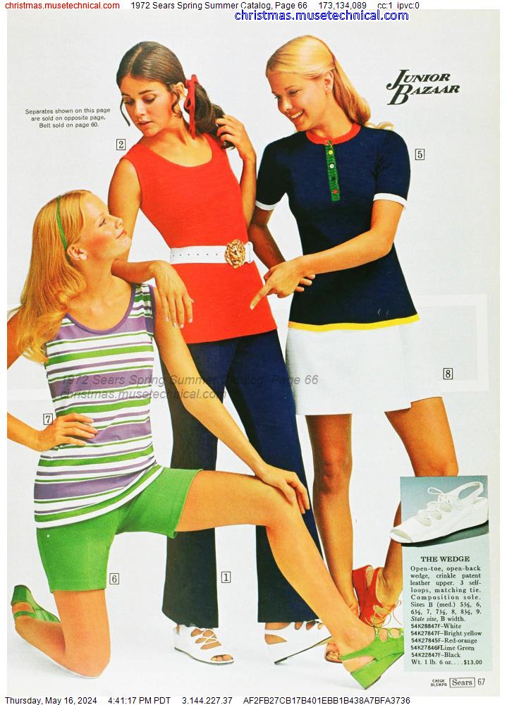 1972 Sears Spring Summer Catalog, Page 66