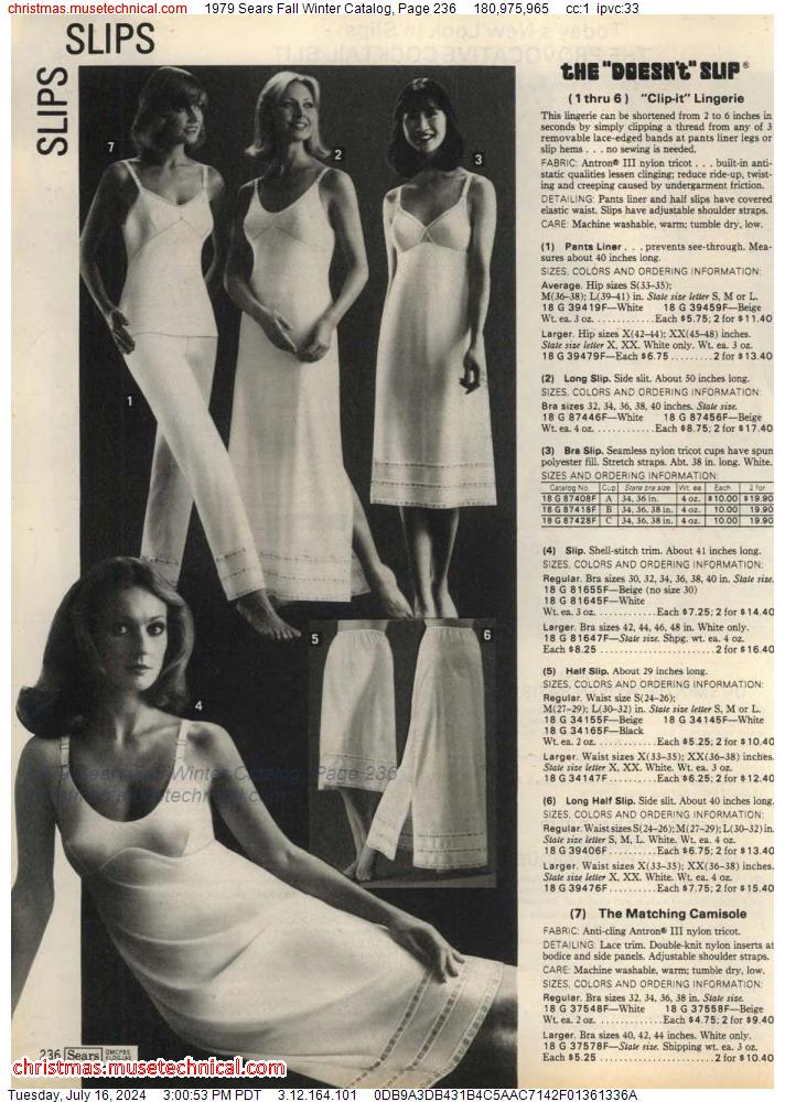 1979 Sears Fall Winter Catalog, Page 236