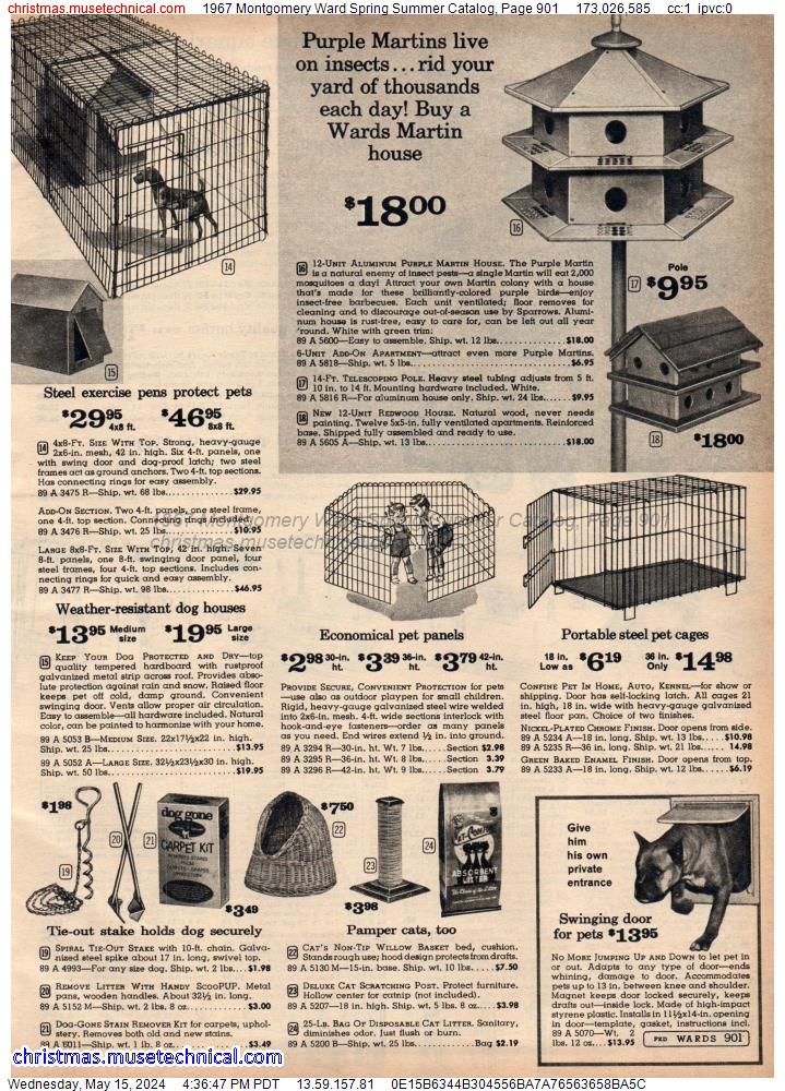 1967 Montgomery Ward Spring Summer Catalog, Page 901