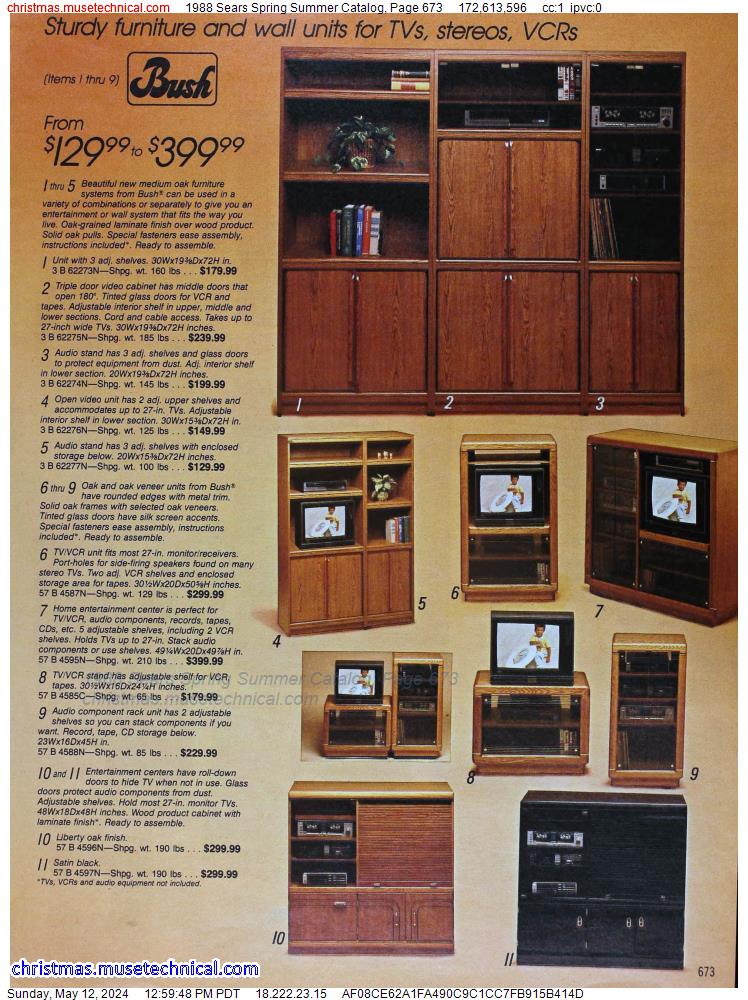 1988 Sears Spring Summer Catalog, Page 673