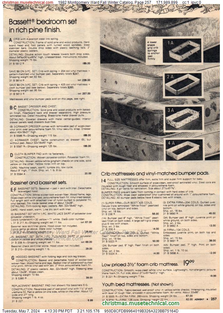 1982 Montgomery Ward Fall Winter Catalog, Page 257
