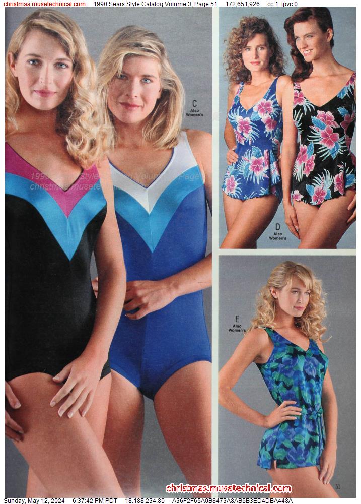 1990 Sears Style Catalog Volume 3, Page 51