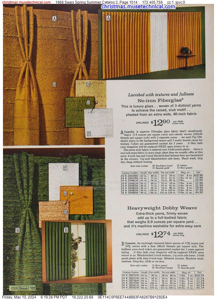 1968 Sears Spring Summer Catalog 2, Page 1514