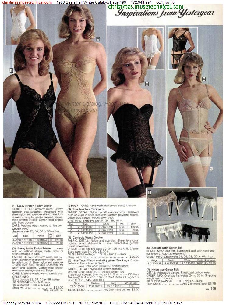 1983 Sears Fall Winter Catalog, Page 199