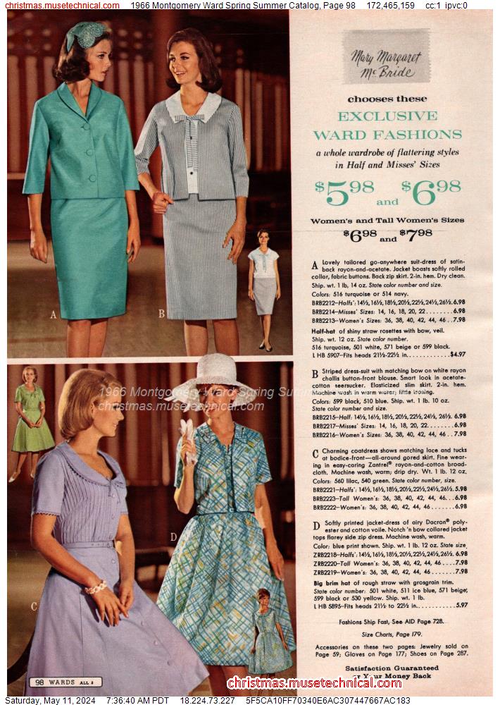 1966 Montgomery Ward Spring Summer Catalog, Page 98